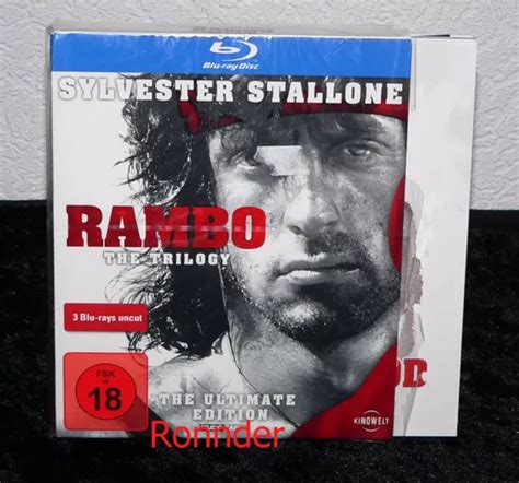 Rambo Blu Ray Mit Sylvester Stallone Disc Uncut Trilogie