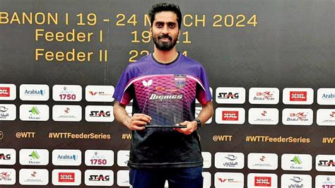 Sathiyan Wins First Ever Wtt Feeder Title