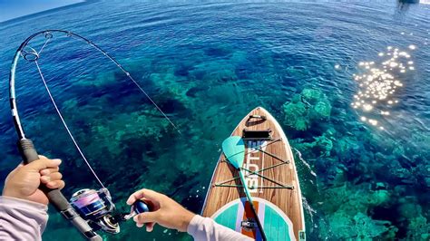 Crazy Fishing On Paddle Board Youtube