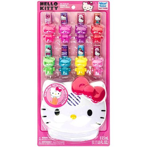 Townley Girl Hello Kitty And Friends 8 Pack Non Toxic Peel Off Shimmer And Opaque Water Based