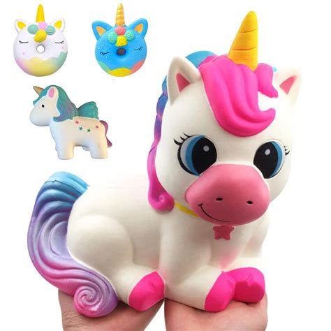 Huge Jumbo Squishy Toys Cute Super Big Unicorn Horse Slow Rising Fly