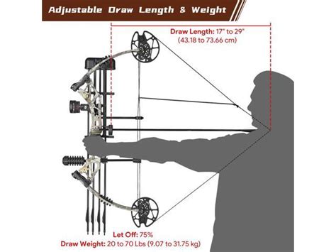 Yescom Compound Bow Adjustable Draw Weight Lbs Adult Professional