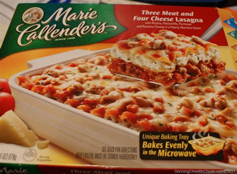 Marie Callender S Lasagna Review Grinning Cheek To Cheek