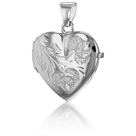 Pendentif Porte Photo Coeur Fleurs En Argent Artemis Ocarat