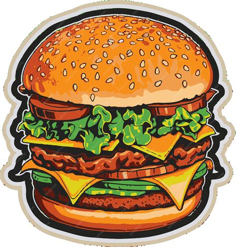 Premium Vector Burger Vector Illustrations Compilation Vector Burgers