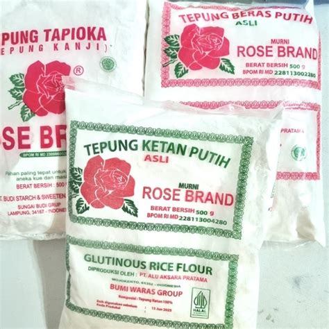 Jual Tepung Beras Rosebrand Tepung Ketan Tepung Tapioka Sagoo Flour