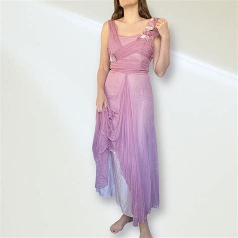 Beautiful Silk Dusty Pink Maxi Coquette Formal Or Depop