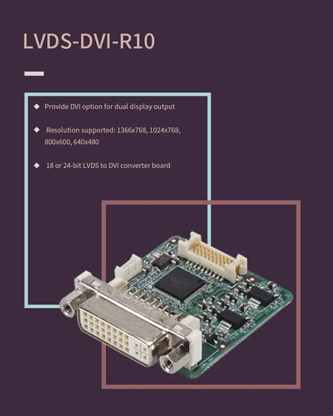 Iei Lvds Dvi R10 Max Resolution 1366768 Dvi Converter Board Buy Dual