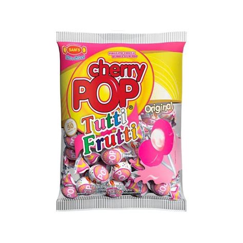 Pirulito Chicle Cherry Pop Tutti Frutti Casas Bahia