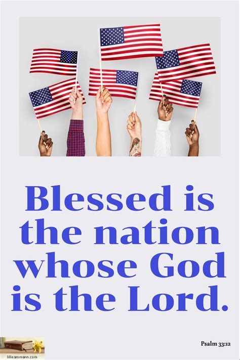 Blessed Is The Nation Whose God Is The Lord Psalm 3312 Psalm 33