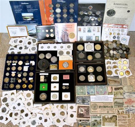 Wereld Large Lot Coins Curiosities Banknotes Medals Catawiki