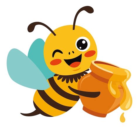 Ilustraci N De Dibujos Animados De Una Abeja Vector Premium