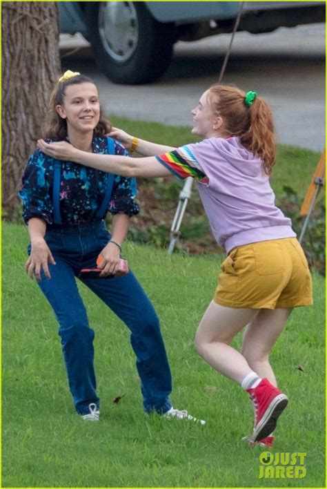 Millie Bobby Brown And Sadie Sink Have Fun During Stranger Things Break