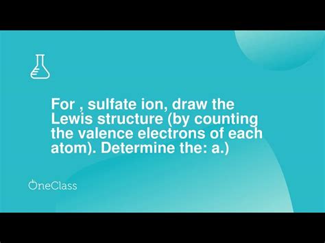 Lewis Structure Of Sulfate Ion