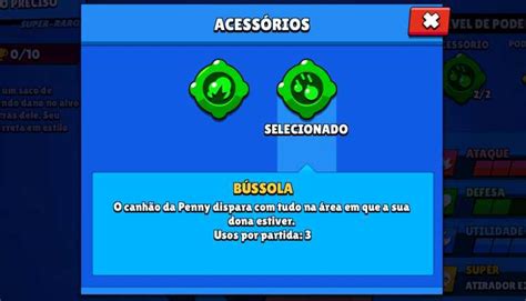 Bússola Novo Acessório Da Penny Revelado Brawl Stars Dicas