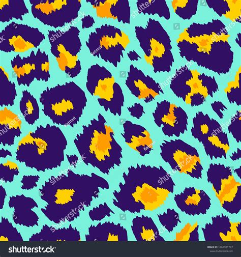 Vector Trendy Leopard Skin Seamless Pattern Stock Vector Royalty Free