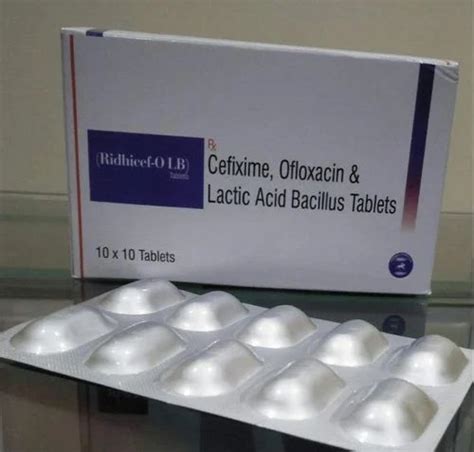 Cefixime Ofloxacin And Lactic Acid Bacillus Tablets Mg At Rs