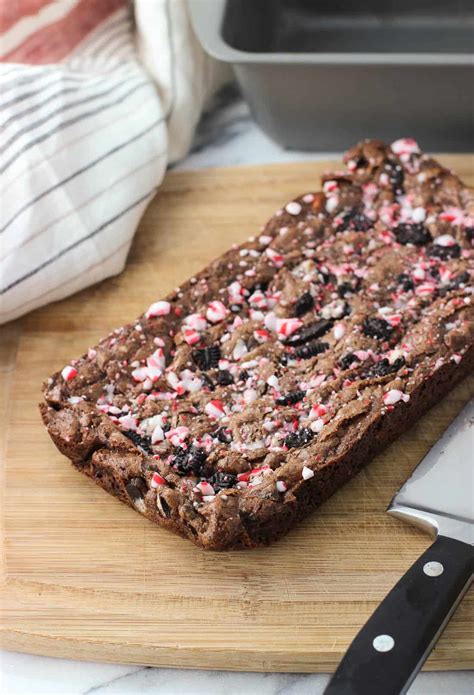 Loaded Dark Chocolate Peppermint Brownies