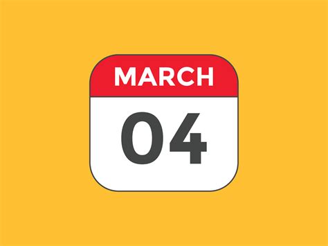 March Calendar Reminder Th March Daily Calendar Icon Template