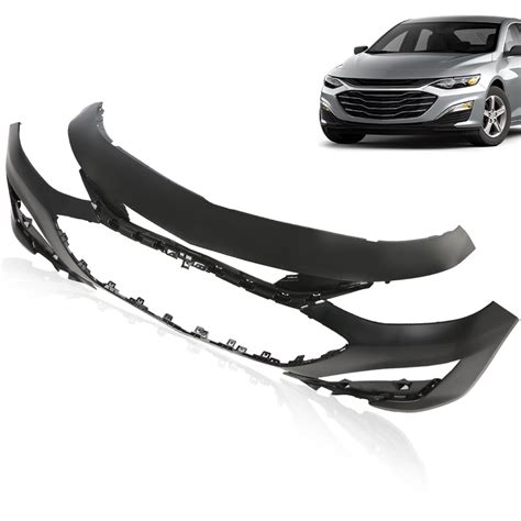 Pit66 Front Bumper Cover Fascia Cover Fit For 2019 2021 Chevy Malibu Plastic Black