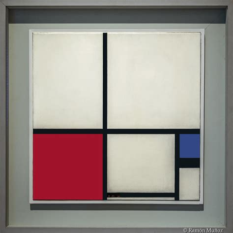 Dsc Piet Mondrian Composici N N Con Rojo Y Azul Flickr