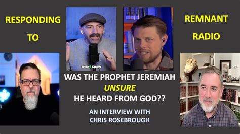 Was The Prophet Jeremiah Unsure He Heard From God Responding To The