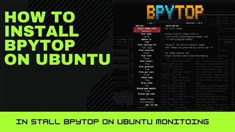 Bpytop Install Ubuntu Youtube