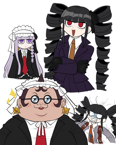 Kirigiri Kyouko Celestia Ludenberg And Yamada Hifumi Danganronpa And