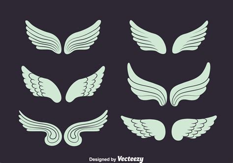 Angel Wings Collection Vector 154023 Vector Art at Vecteezy