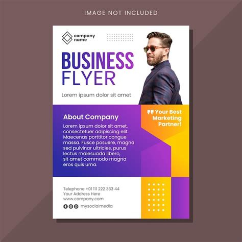 Premium Vector Modern Business Flyer Template