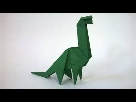 Origami Dinosaurio De Papel Audio Espa Ol Origami Paper Dinosaur