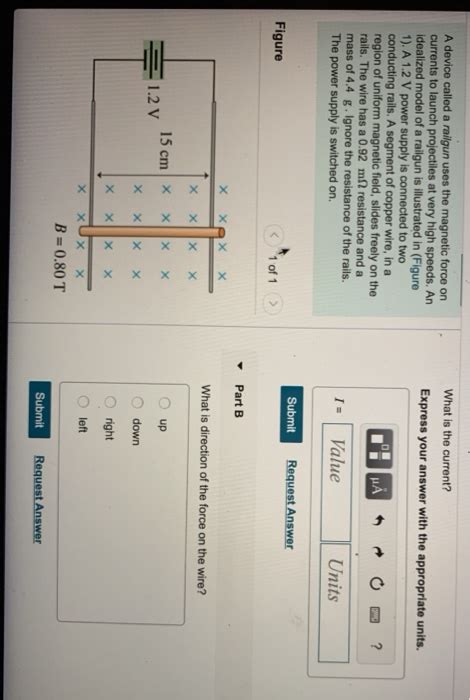 Solved What Is The Current A Device Called A Railgun Uses Chegg