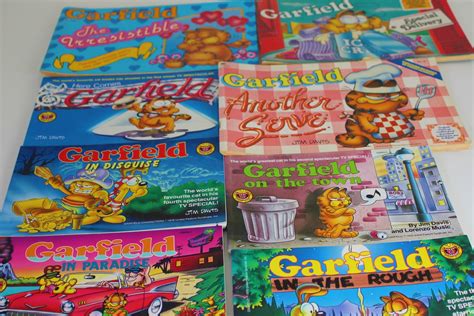 8 Garfield comic Garfield Book Vintage 1980s Jim Davis Budget | Etsy