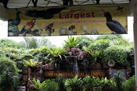 Kuala Lumpur Bird Park With More Than 3000 Birds In An Enclosed Aviary