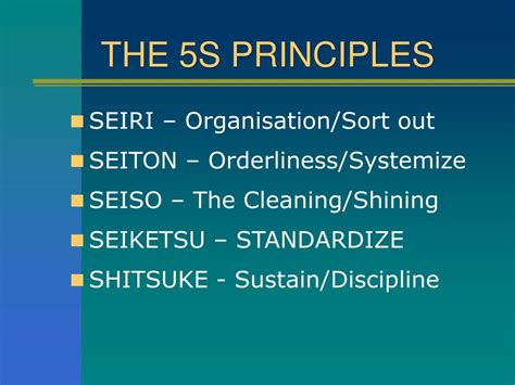 Ppt 5s The Secret To Japanese Success Powerpoint Presentation Free