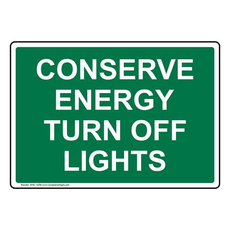 Environment Energy Conservation Signs