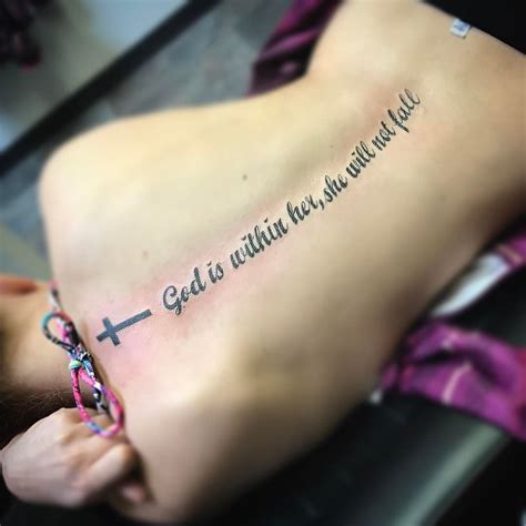 Undefined Scripture Tattoos Christian Tattoos Spine Tattoos For Women