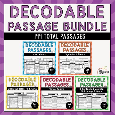 Decodable Passages Cvc Words The Measured Mom