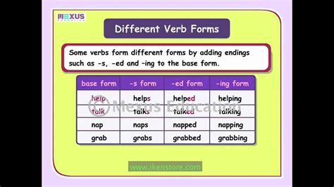 Verbs: Base Form | English Grammar | iken | ikenedu | ikenApp - YouTube