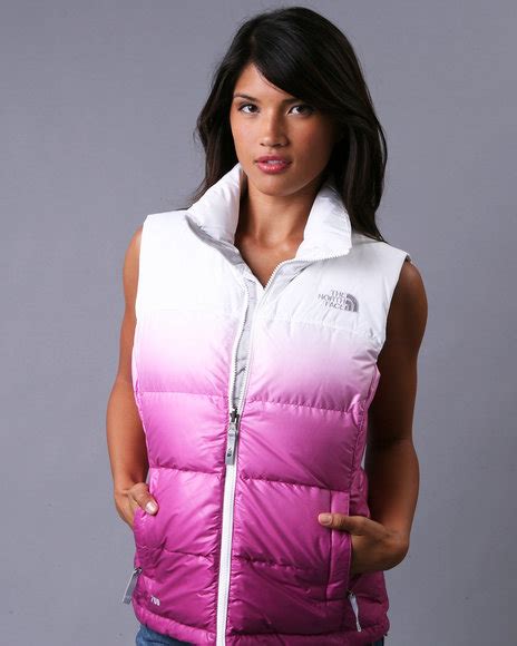 White And Pink The North Face “novelty Nuptse” Down Vest Down Vest Puffy Jacket Vest