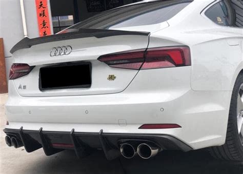 Audi A5 S5 B9 S Line M4 Style Carbon Fibre Rear Spoiler Audi A5