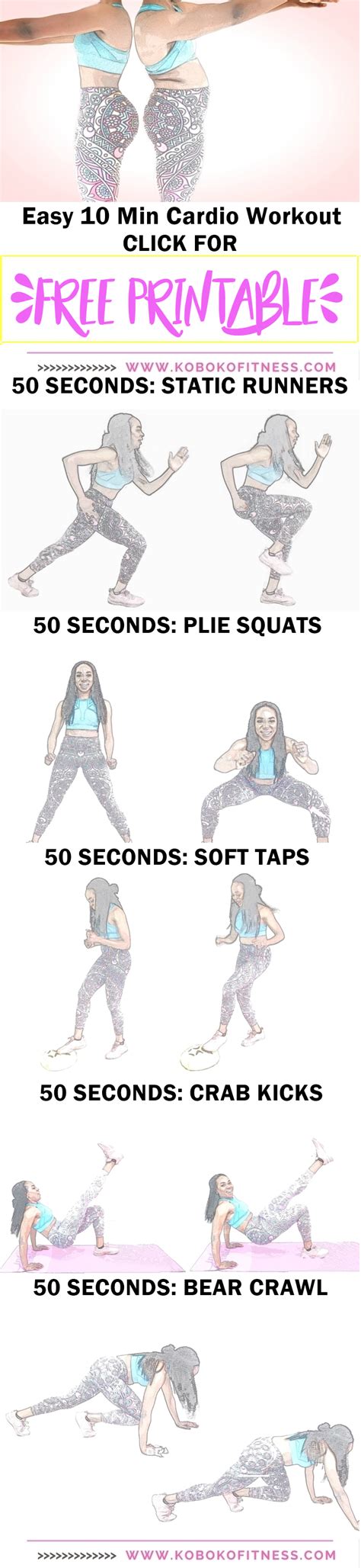 Easy 10 Min Cardio Workout To Lose Weight Free Printable Blog