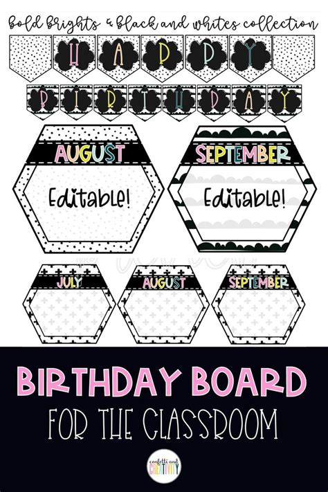 Birthday Bulletin Board Printables