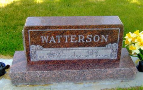 Rex Wesley Watterson Memorial Find A Grave