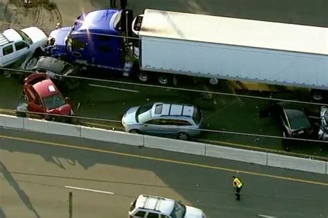 Police Truck Driver Ran Red Light Causing Eight Vehicle Chain