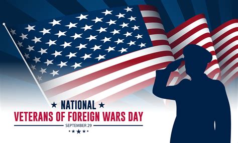 National Veterans Of Foreign Wars Day Background Vector Illustration