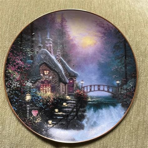 Thomas Kinkade Accents Thomas Kinkade Falbrooke Cottage Plate