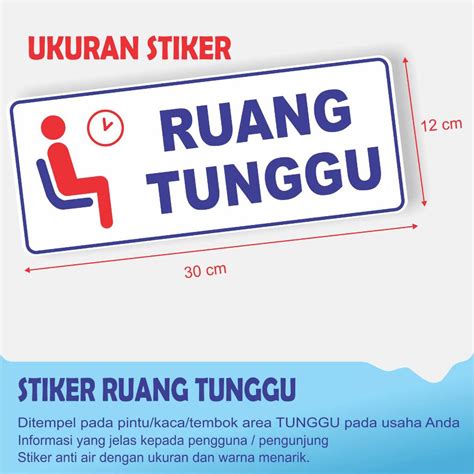 Jual Stiker Petunjuk Ruang Tunggu Shopee Indonesia