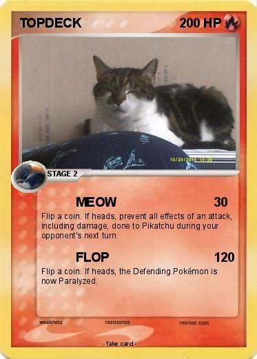 Pok Mon Topdeck Meow My Pokemon Card