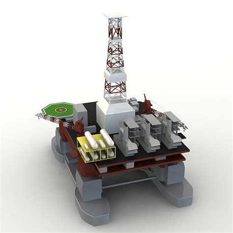 Offshore Oil Platform 3d Model Cgtrader